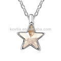 Necklace horn pendant designs star pendant necklace for girls white gold necklace